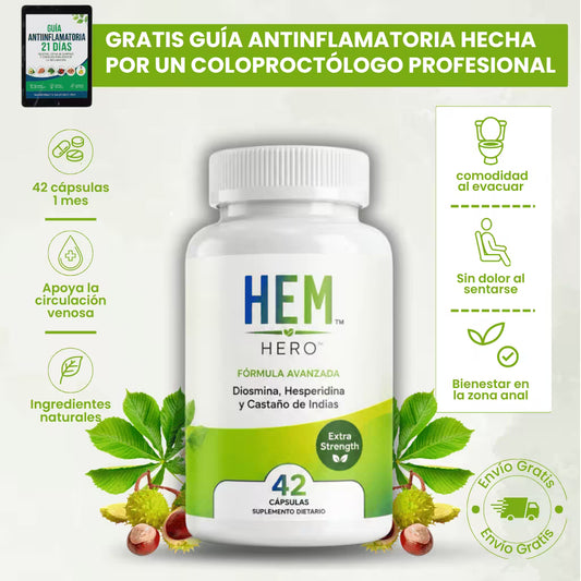 Hem Hero - Tratamiento extra fuerte para hemorroides.